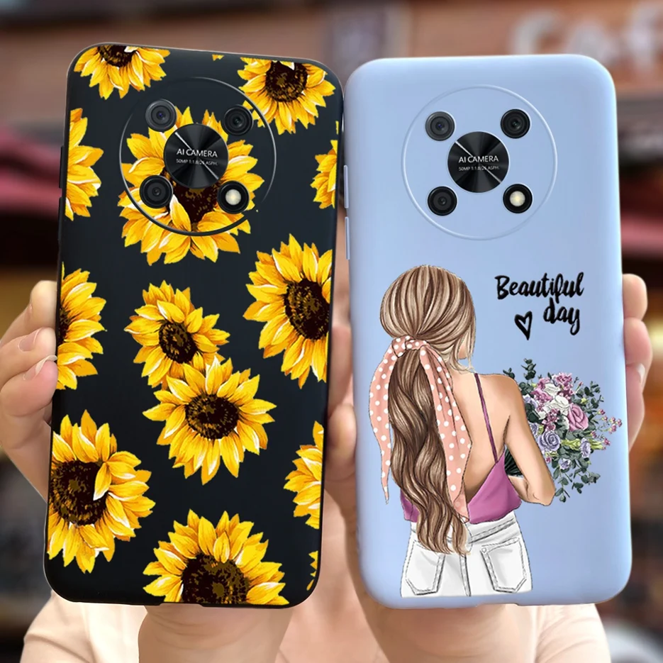 For Huawei Nova Y90 4G Case Cute Cartoon Girls Fundas Soft Silicone Phone Cases For Huawei Nova Y90 Y 90 Back Cover 6.7\'\' Bumper