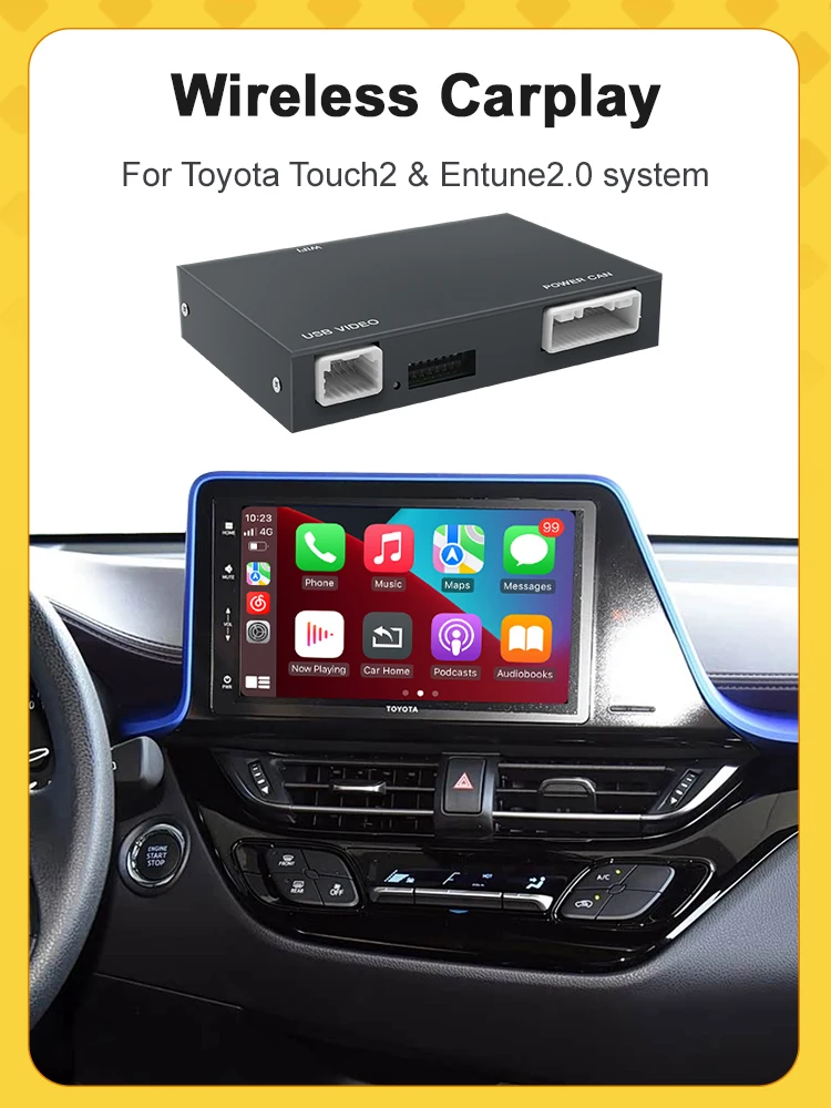 Adapter Android Auto Bezprzewodowy Carplay do Toyota Corolla/Prius/RAV4/Highlander/Sienna/Tacoma/Yaris/CH-R/Avalon/Tundra/Verso/Camry — 2