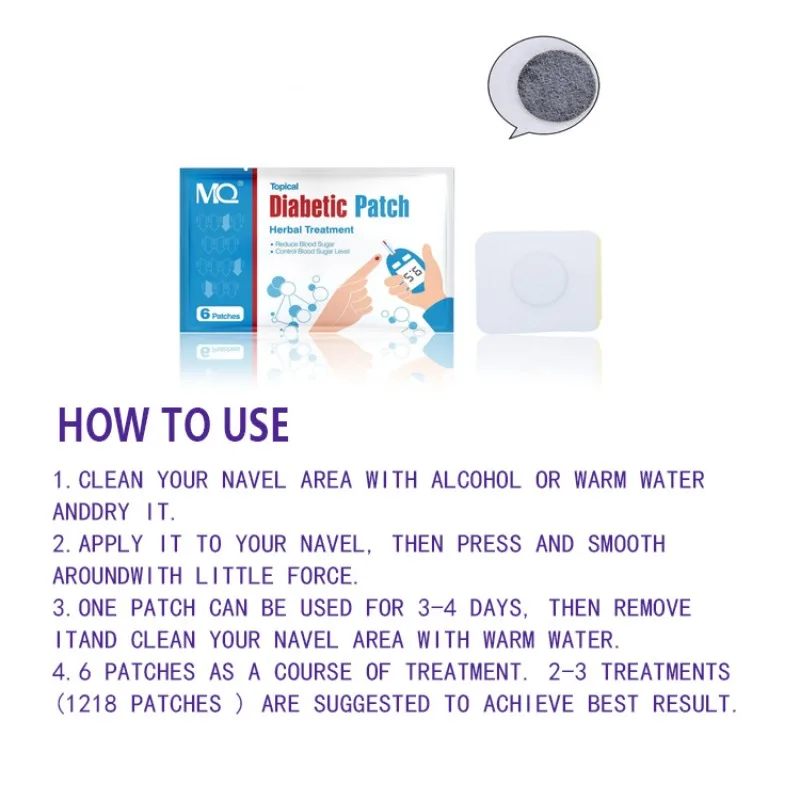 رقعة توبيكال لمرضى السكري، رقع دعم السكر في الدم الطبيعية، سهلة الاستخدام، رقع تنظيم الجلوكوز في الدم للعناية بمرضى السكري للبالغين #6