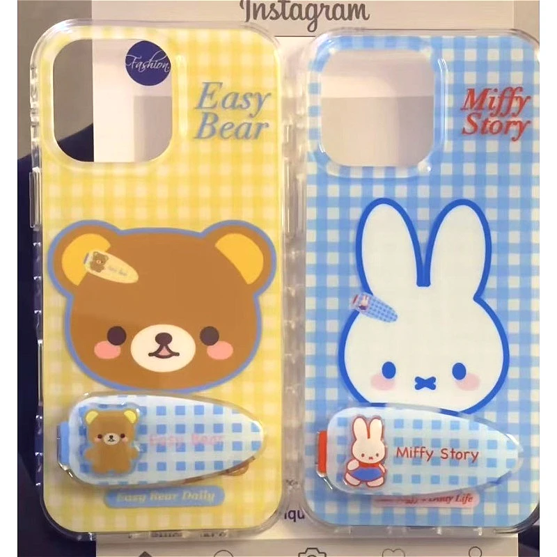 Miffy Bunny Magnetic Phone Stand Detachable Holder for Magnetic Cases Cute Cartoon Figure for Desk & Car Universal Compatibility