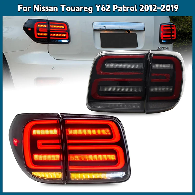 

Автомобильный задний фонарь в сборе для Nissan Touareg Y62 Patrol 2012-2019, задний фонарь ходовой поворота в сборе