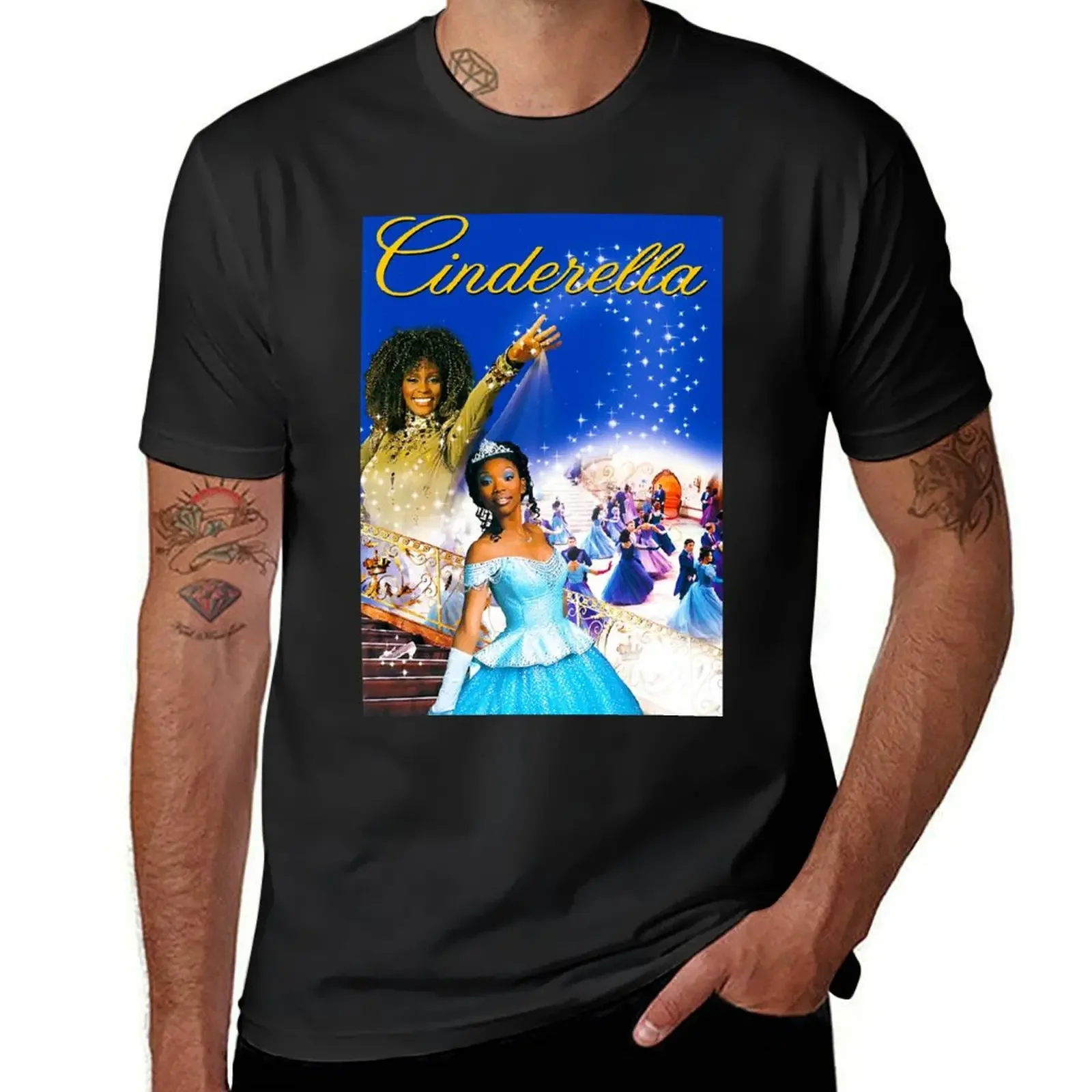 Whitney-Houston-Brandy-Norwood-Cinderella T-Shirt quick drying aesthetic clothes mens designer t shirt