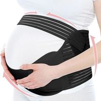 Adjustable Pregnant Women Belts Breathable Comfortable Abdominal Support Brace with Shoulder Straps Elastic Maternity Belly Band