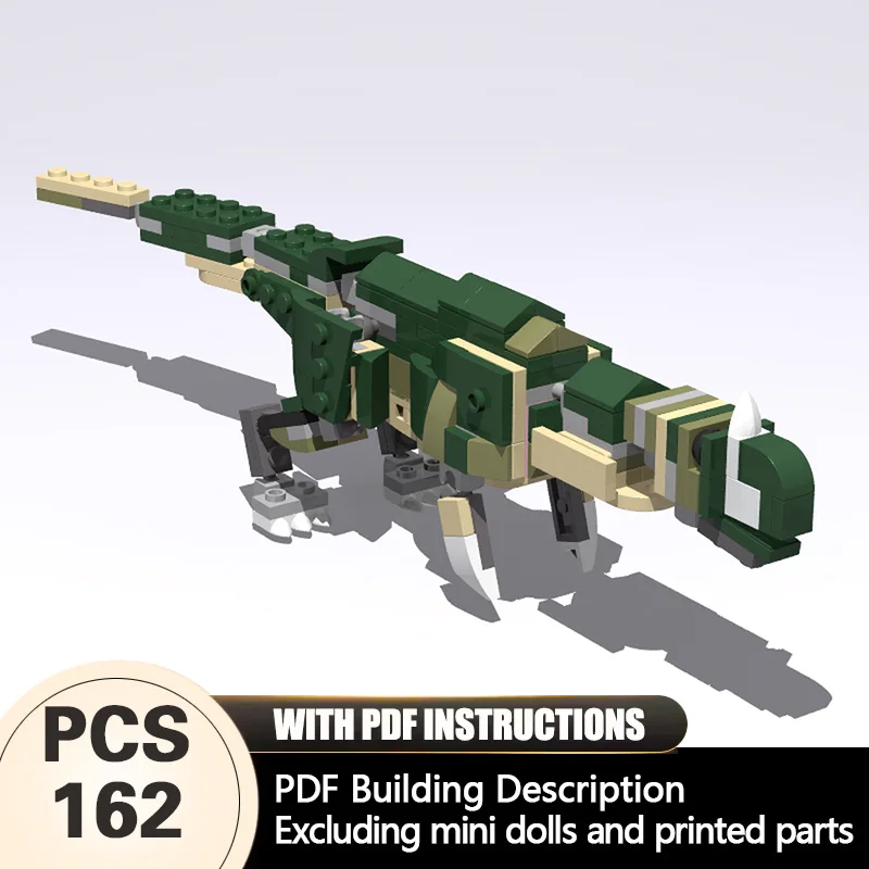 Фото Набор для сборки модульной модели Ceratosaurus из серии Creators Animal Series: конструктор MOC, технологичные подарки, праздничный набор для детей