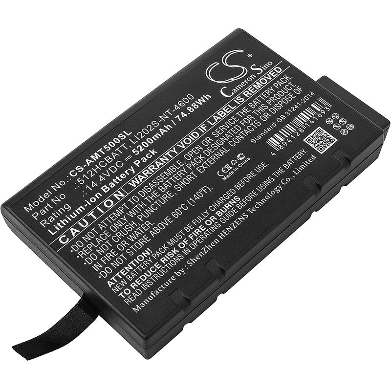 14.4V 5200mAh Battery LI202SX-6600 LI202S-NT-4600 for Anritsu Nettest CMA-5000, CMA-5000A, For TSI 8533EP, 8533, 8534, 8530EP
