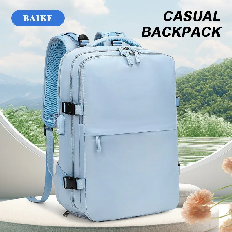 Women Travel Backpack Airplane Large Capacity Multi-Function Luggage Lightweight Waterproof Women's Casual Bag Notebook Bagpacks