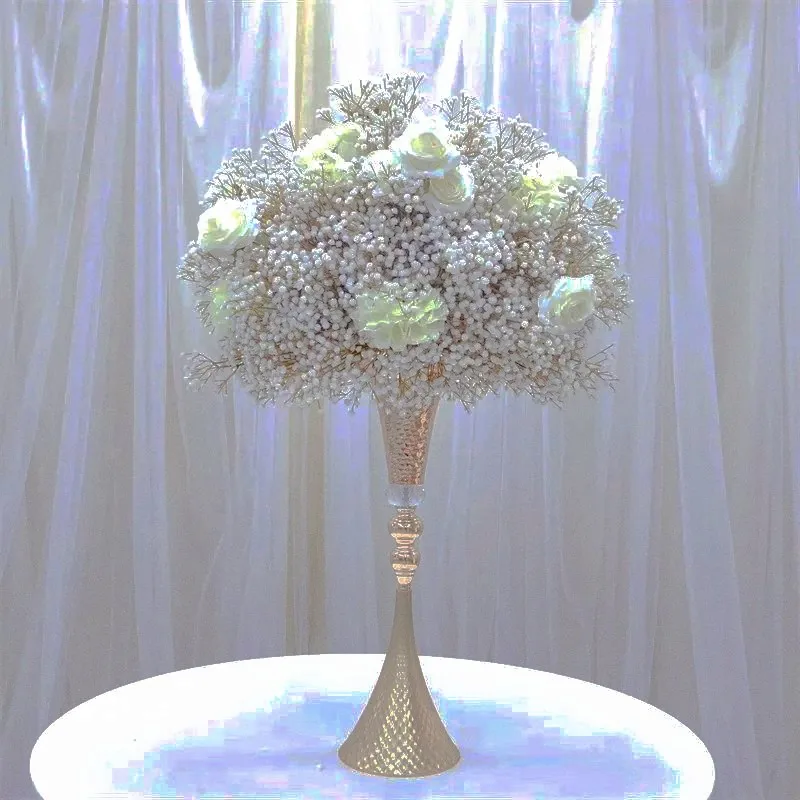 5pcs-10pcs)60cm-110cm)  Popular Rustic Artificial Flower Wedding Centerpieces Table Decorations flower stand centerpiece 2795