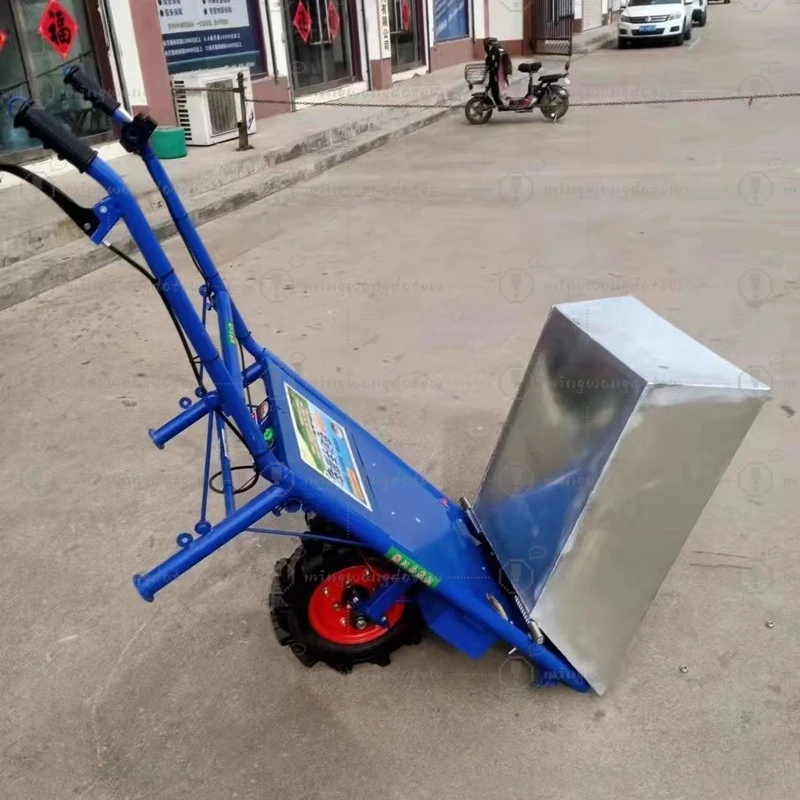 

Wholesale Breeding-Specific Electric Wheelbarrow Chicken Cow Manure Cleaning Bucket Cart Multifunctional Single-Wheel