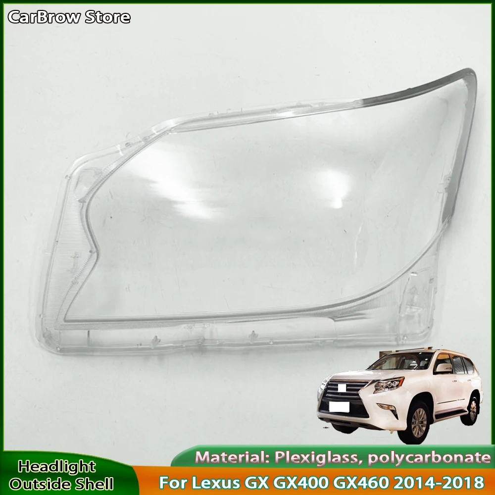

Прозрачная крышка фары из плексигласа для Lexus GX GX400 GX460 2014 2015 2016 2017 2018, корпус фары, абажур, линза