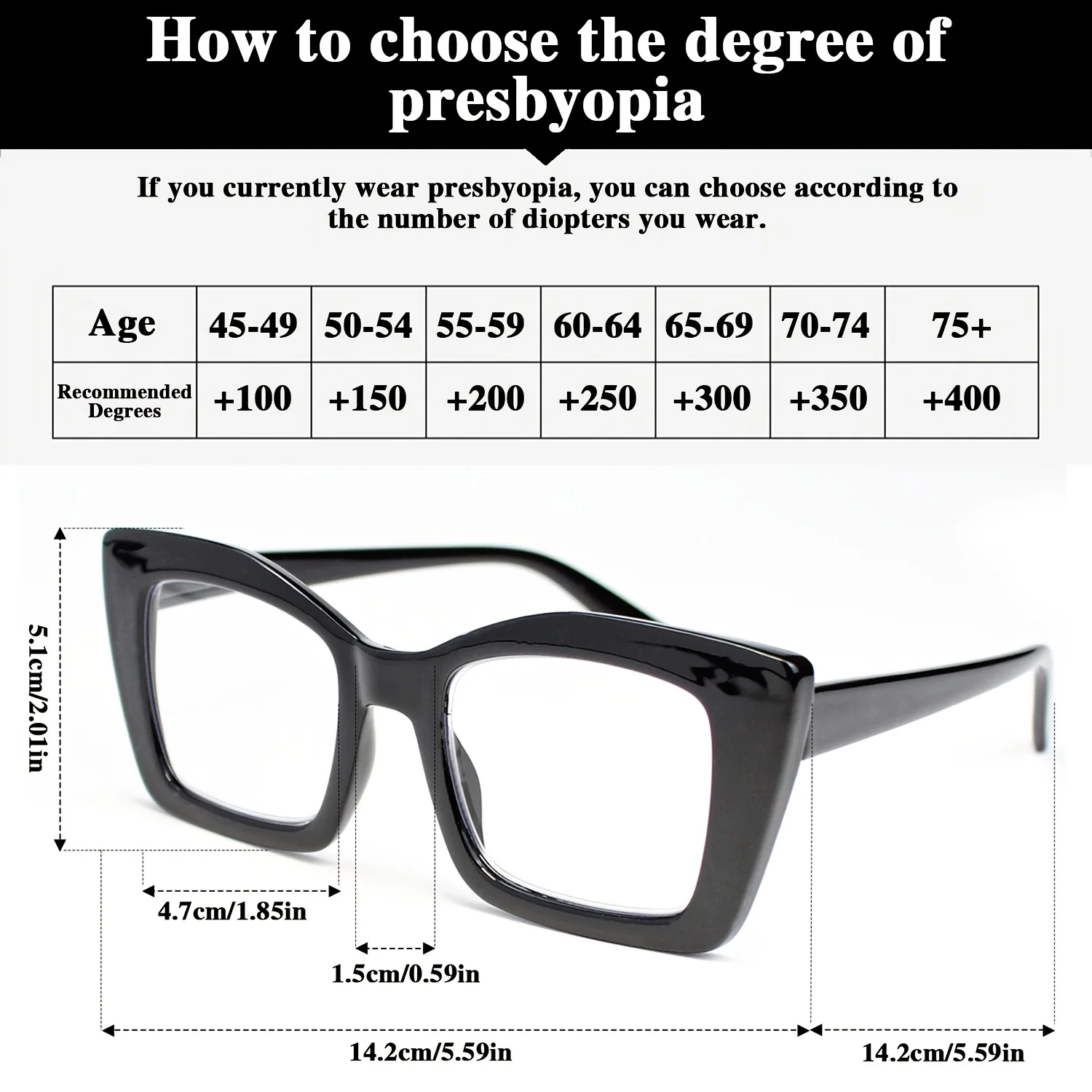 Printed Spring-Hinge Reading Glasses Set — product information 4