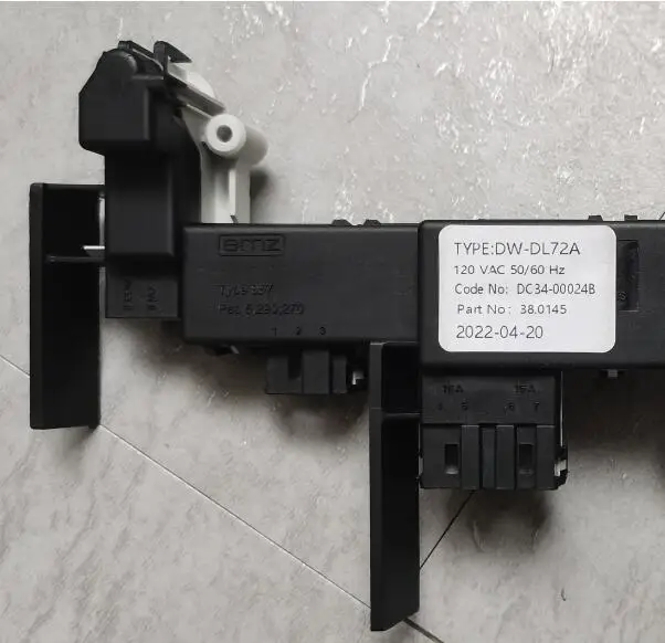 جديد لسامسونج غسالة قفل الباب تأخير DW-DL72A DC34-00024B 110 فولت-127 فولت التبديل قفل الباب الإلكتروني