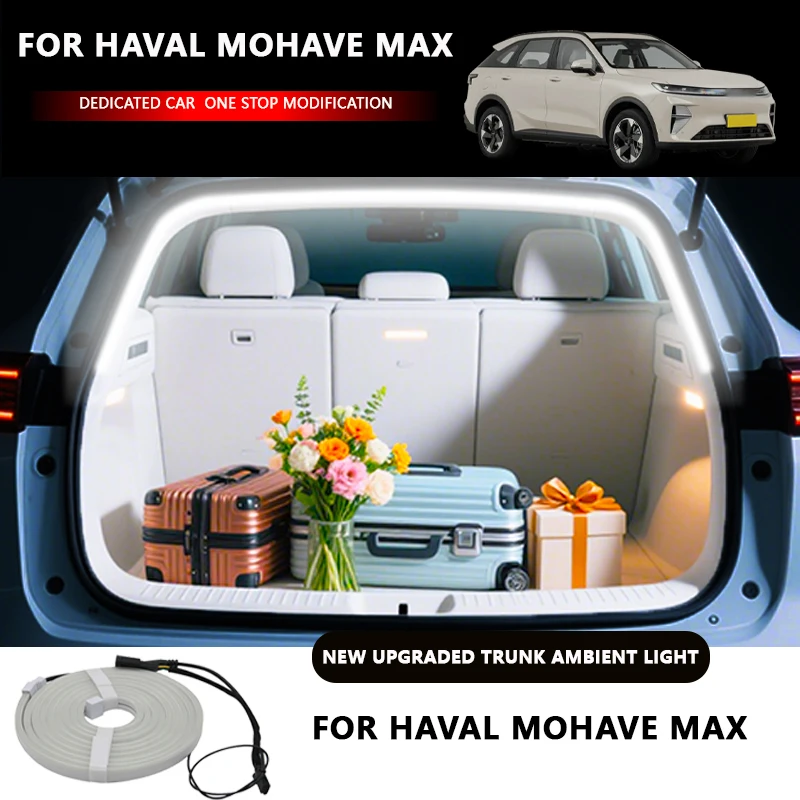 

FOR HAVAL MOHAVE MAX Rear Trunk LED Light Bar Strips Trunk Interior Decorative Lamp Strip Luggage Atmosphere Light