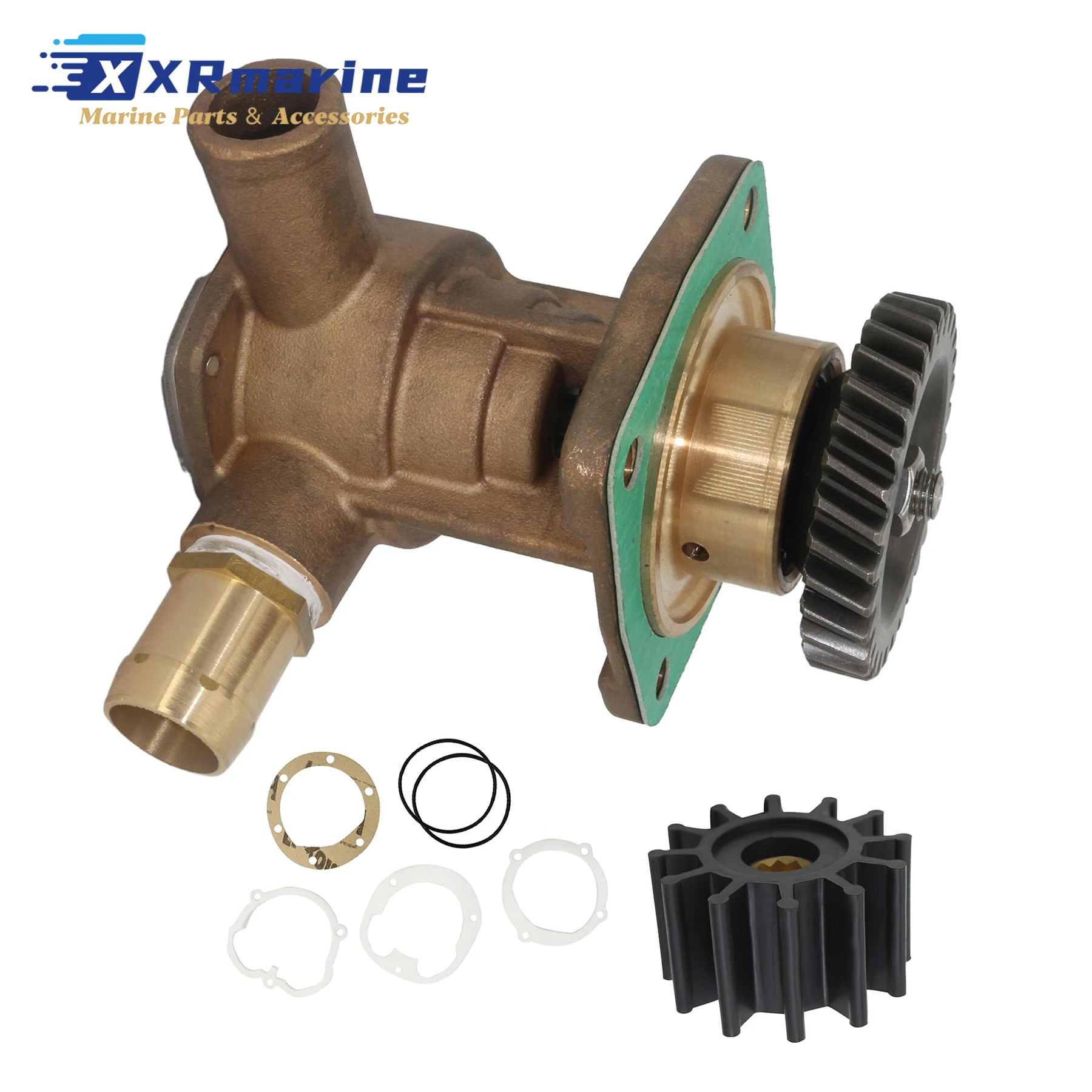 

Насос для морской воды с комплектом крыльчаток 129271-42500 для судовых двигателей Yanmar, совместим с моделями 129271-42502, 129271-42500, 129271-42501