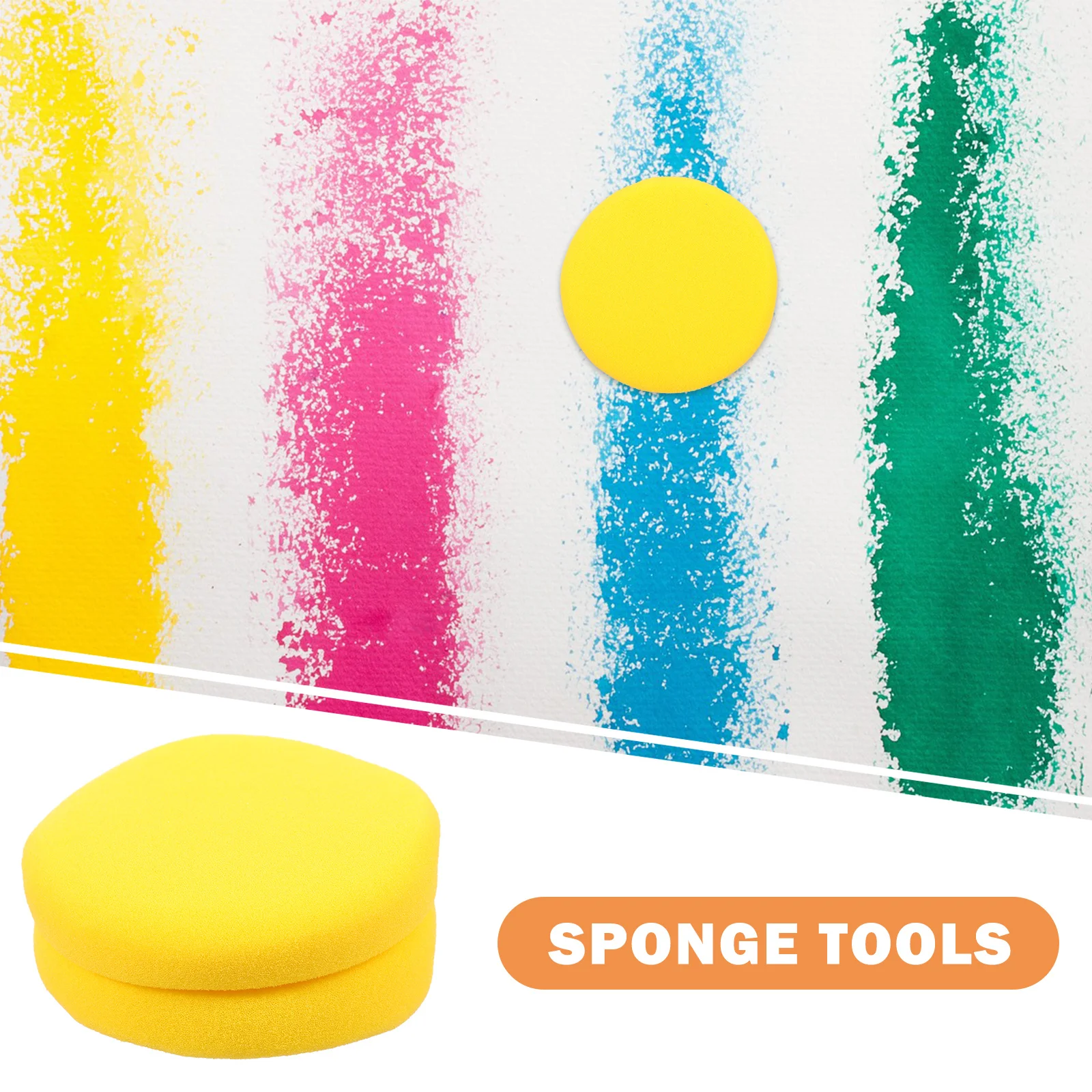 

2Pcs Paint Sponge Round Tools for DIY Craft Painting Sponge Set Drawing Art Supplies Painting Tool