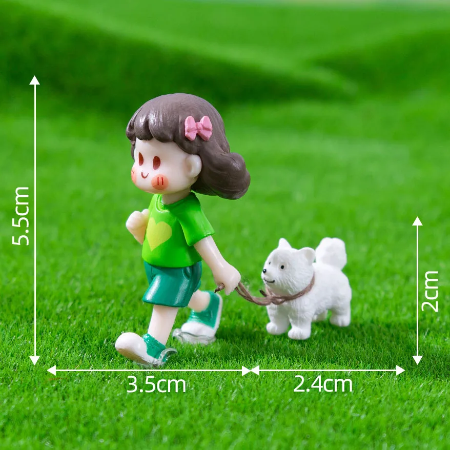 New Lovers Figures Couple Miniature Home Decor People Boy Girl Model Princess Fairy Gnome Valentine\'s Day Gift Dollhouse