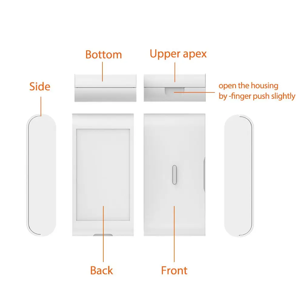 CPVAN-Sensor de vibración de ventana, accesorios de 433Mhz, Detector antirrobo de rotura de vidrio para protección de seguridad del hogar