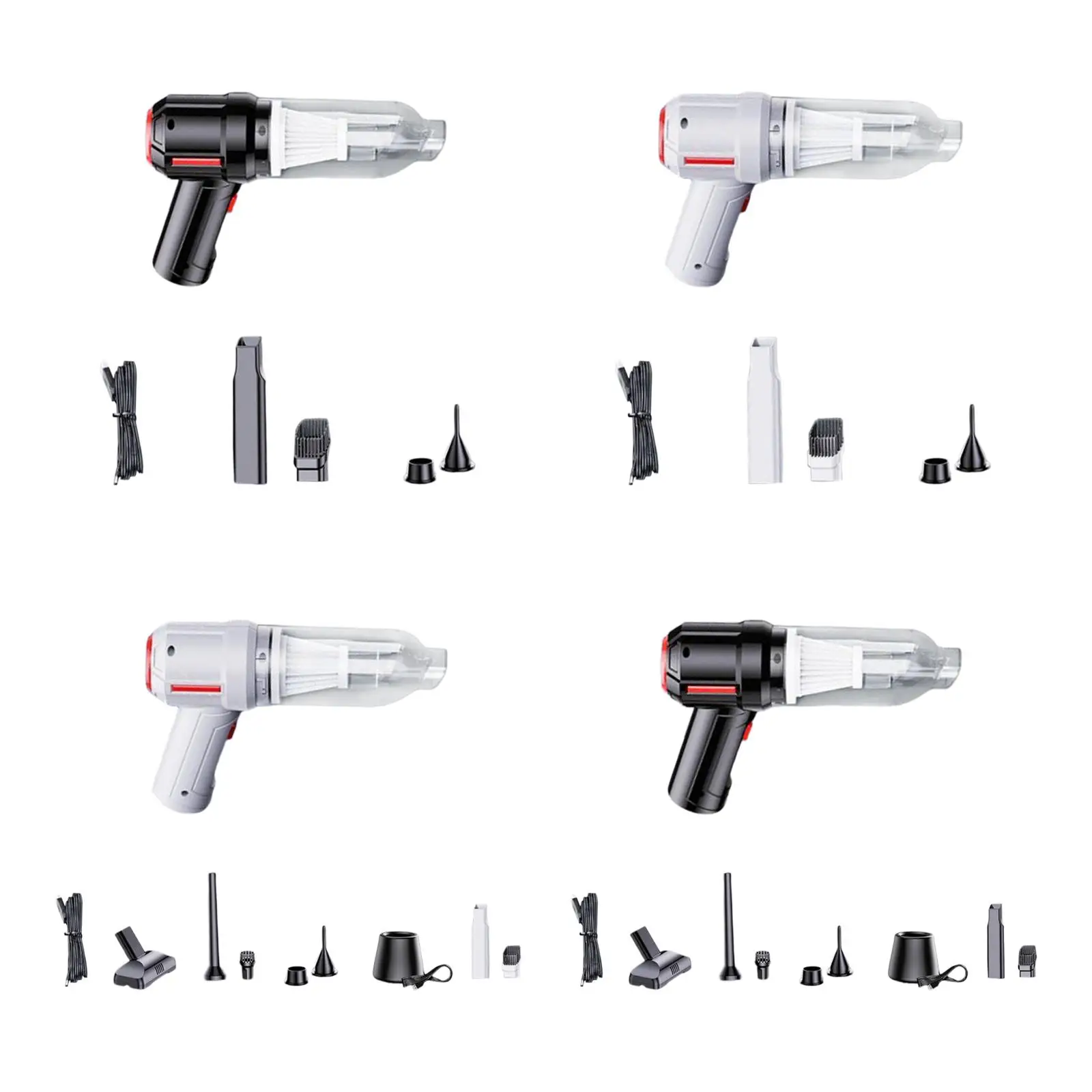 Mini Cordless Hand Car Vacuum Cleaner USB Charging for Stairs Pet Hair Cleaning Detachable Size 20Cmx15cm Lightweight Powerful
