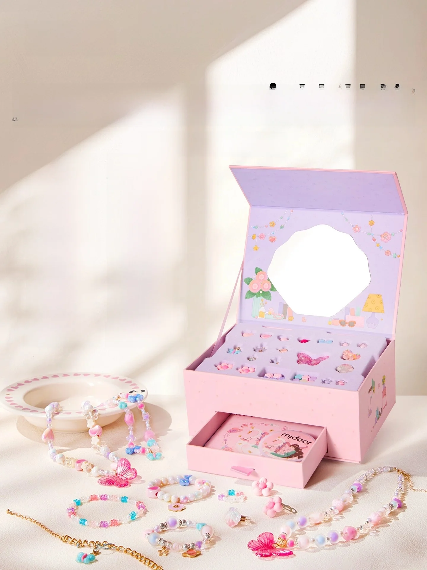 mideer-set-regalo-di-perline-per-bambine-kit-fai-da-te-per-gioielli-regalo-di-compleanno-creativo-per-bambine-accessori-per-festivita