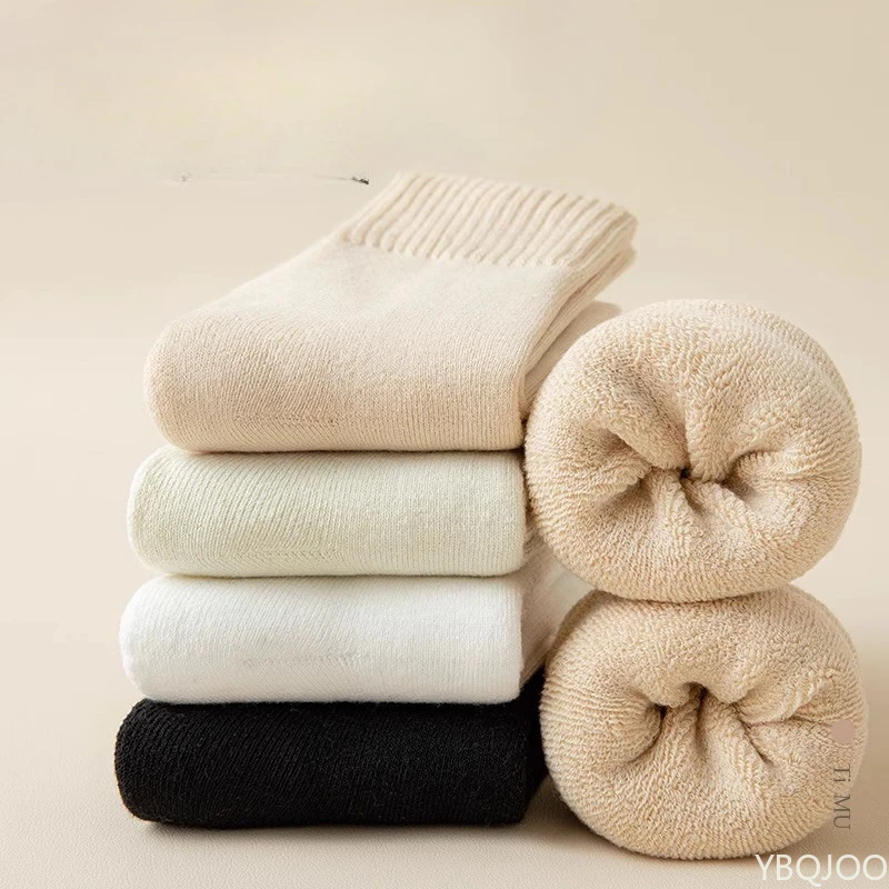 

12 пар женских осенне-зимних модных универсальных носков средней длины, толстые теплые женские носки, повседневные удобные длинные носки