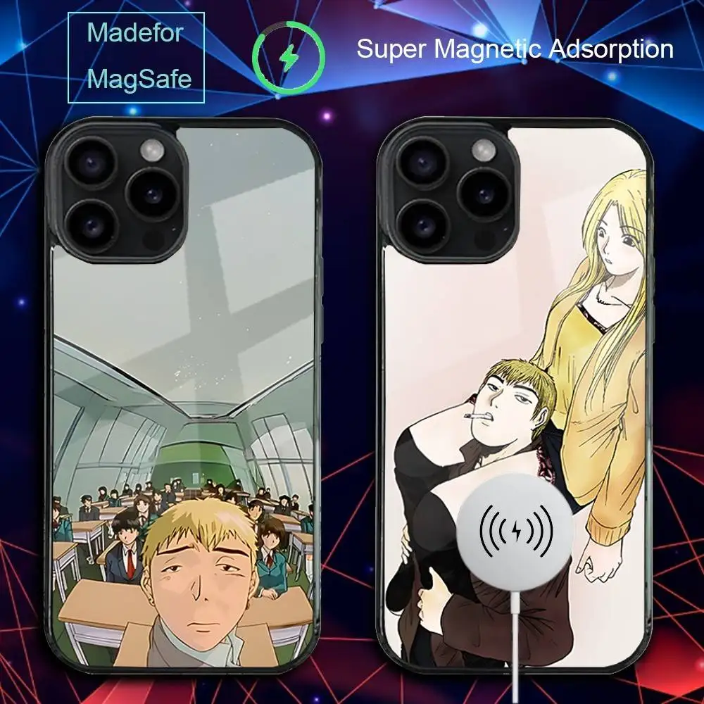 

G-Great T-Teacher Onizuka Phone Case For iPhone 17,16,15,14,13,12,11,Pro,Max,Plus,Mini,SE4,E Magnetic Magsafe Wireless Charging