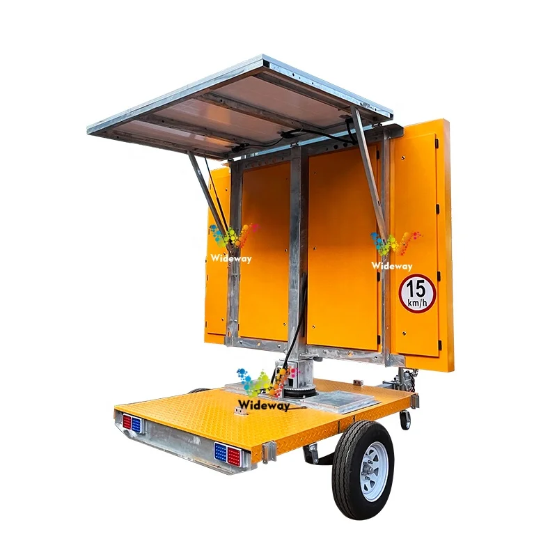 Multiple Sizes Amber VMS Board Trailer Solar P25mm RGB Variable Message Sign Traffic Outdoor LED Display