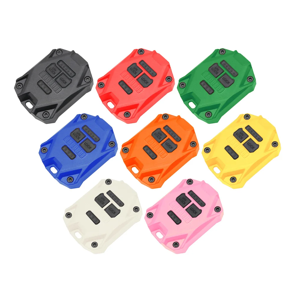 8 Colors ABS Car Key Shell Case Cover For Jeep Wrangler JK Accessories 2007 2008 2009 2010 2011 2012 2013 2014 2015 2016 2017