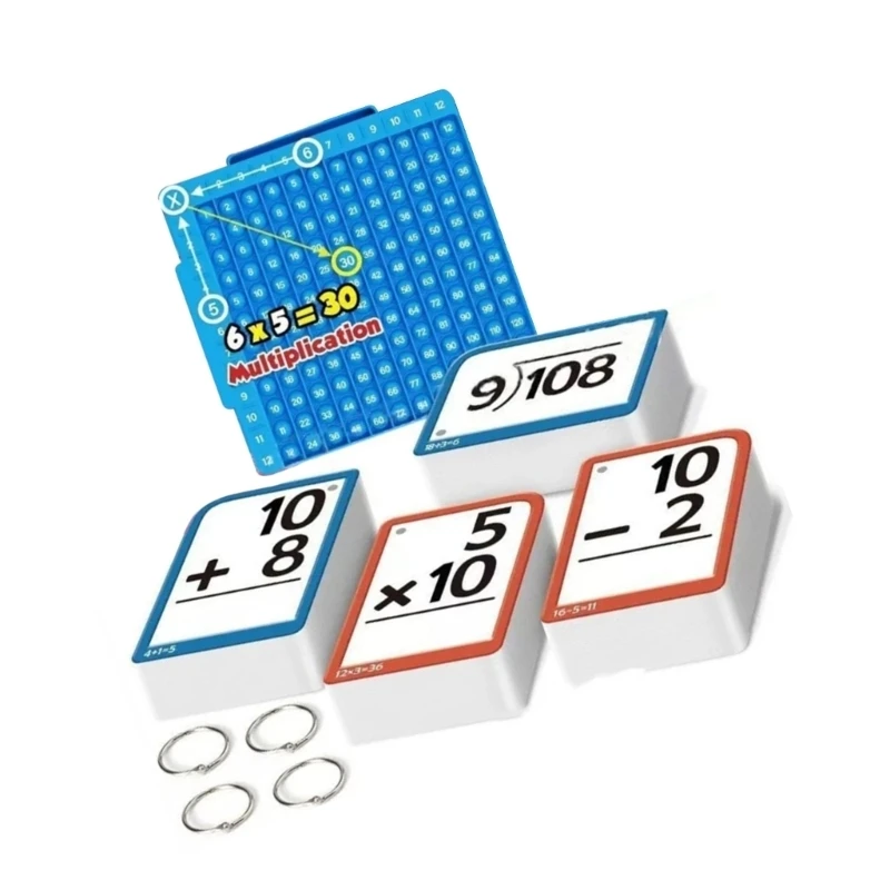 Lernwerkzeug für Kinder mit hochwertigen Papiermaterialien, interaktiven Mathe-Lernkarten X3UB – Detail 1