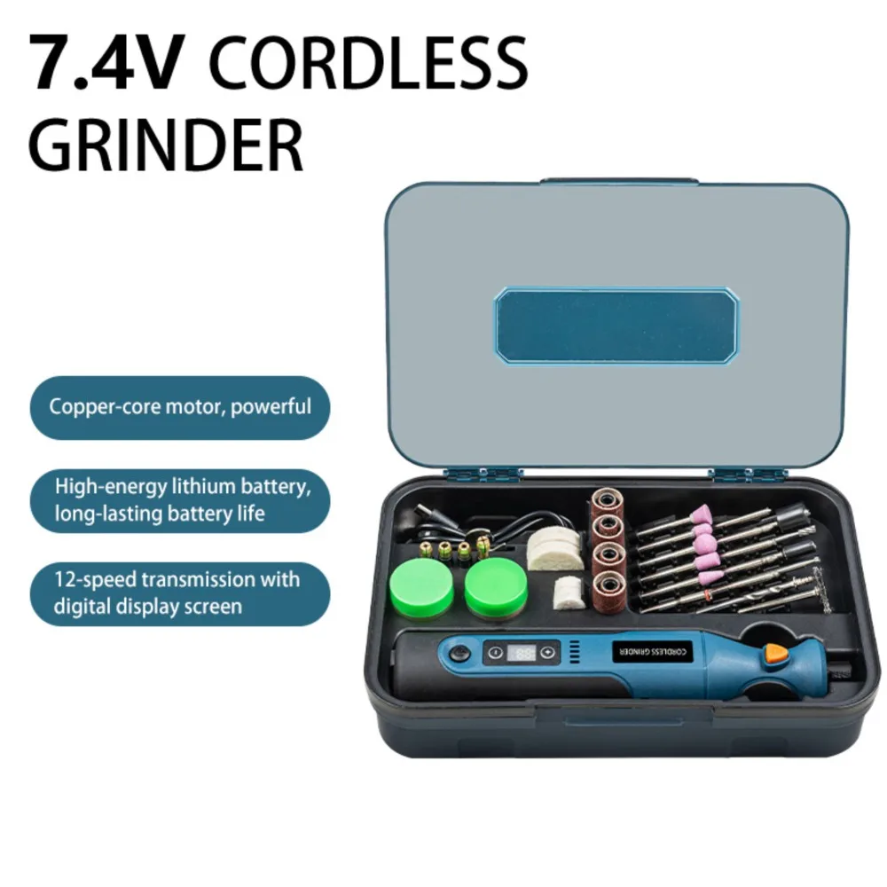 

66pcs Power Rotary Tools 5000-25000RPM High-Power Cordless Electric Drill Grinder Woodworking Drilling Mini Engraving Pen Set