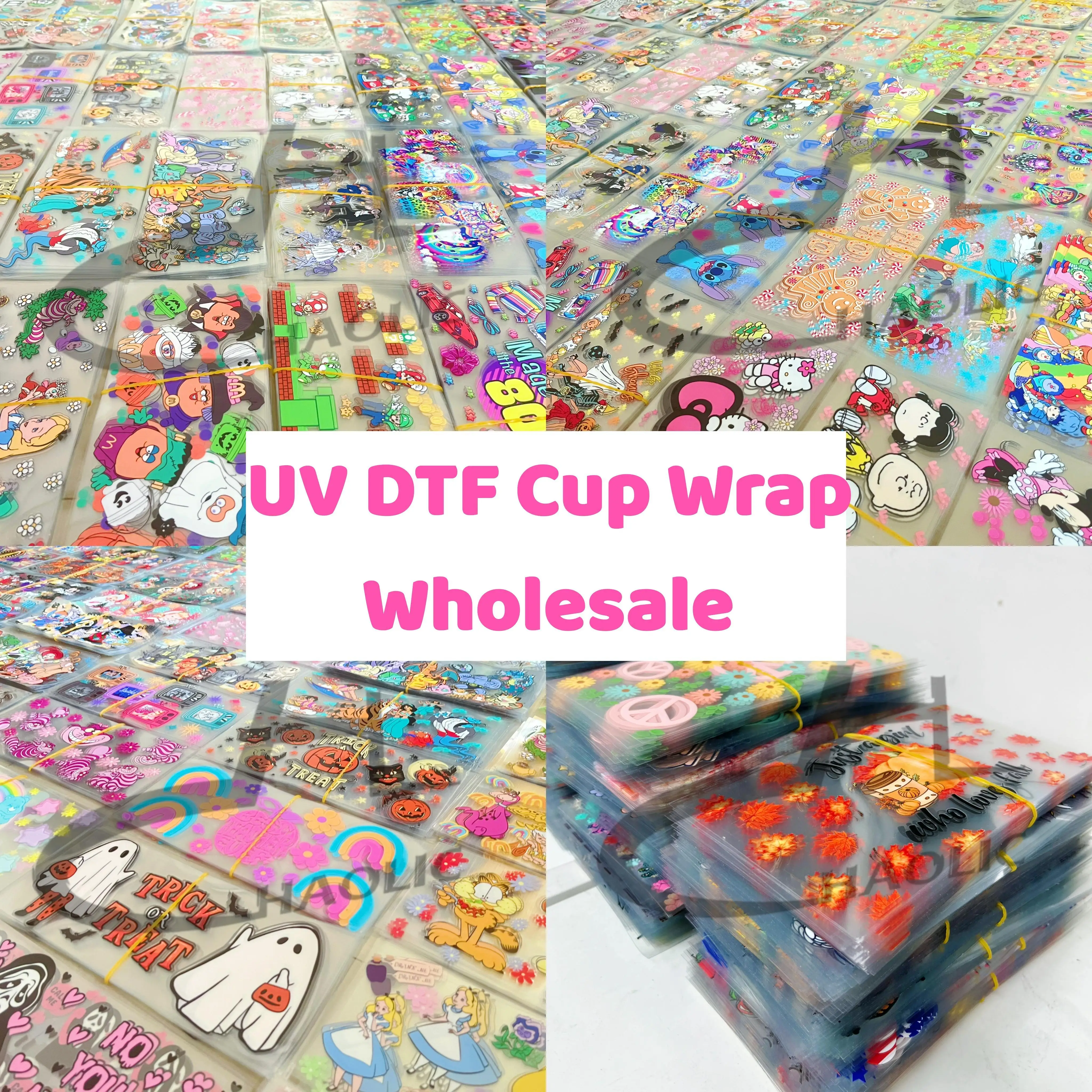 

Make Up For The Differenc Link 16oz UV DTF Cup Wrap for Tumbler Libbey Glass Can Cold Transfer Decal Cartoon Feel Free To Choose