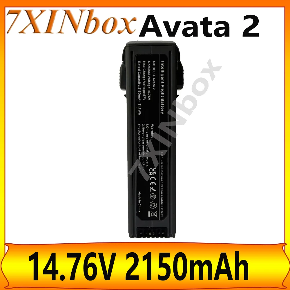 

7XINbox Avata 2 Intelligent Flight Battery 2150mAh Large Capacity Battery Portable For DJI Avata 2 Flight 23 Minutes