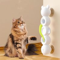 USB Rechargeable Intelligent Sensor Cat with Tail Scratch Resistant Motion Activated Cat Suction Cup Teasing Cat