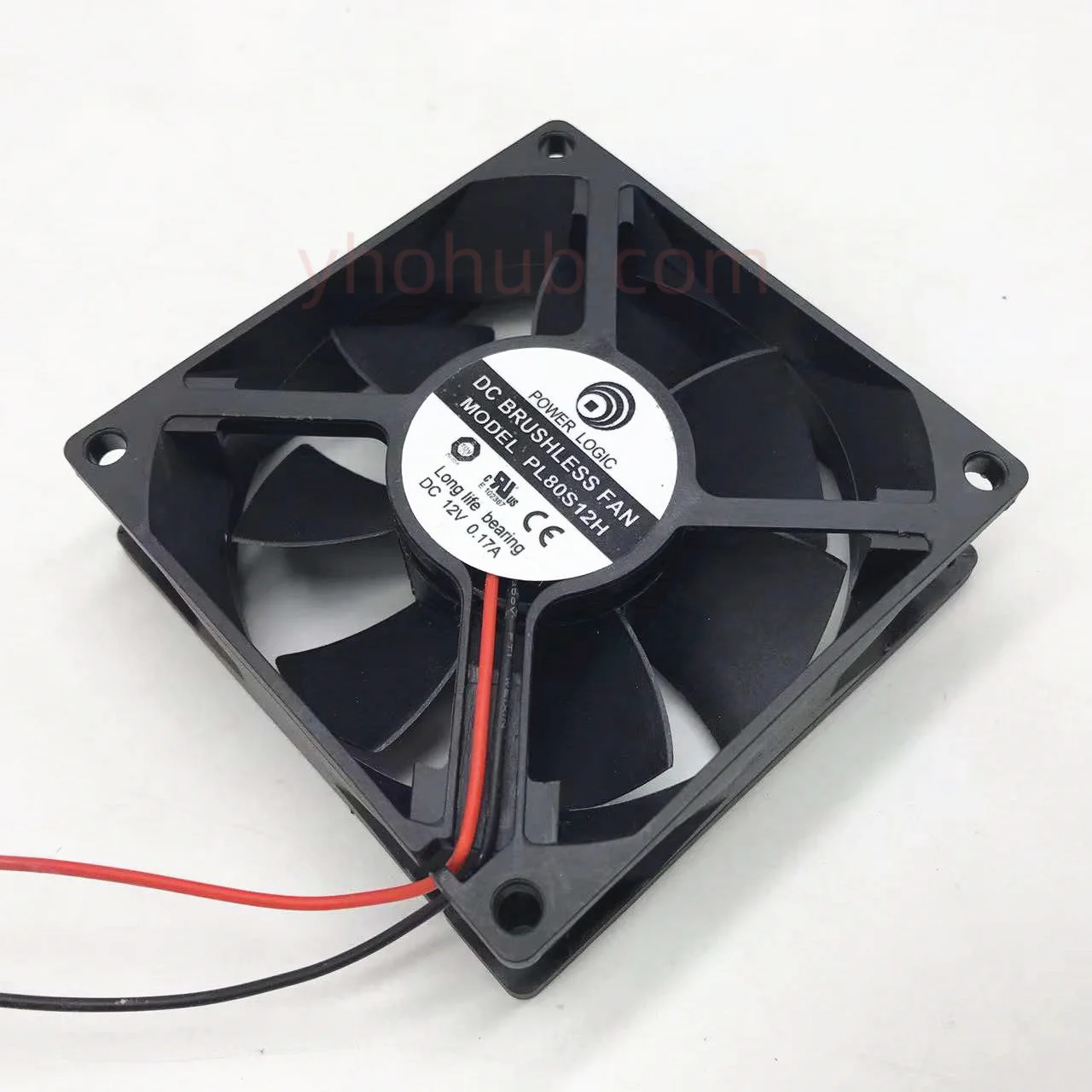 

Power Logic PL80S12H DC 12V 0.17A 80x80x25mm 2-Wire Server Cooling Fan