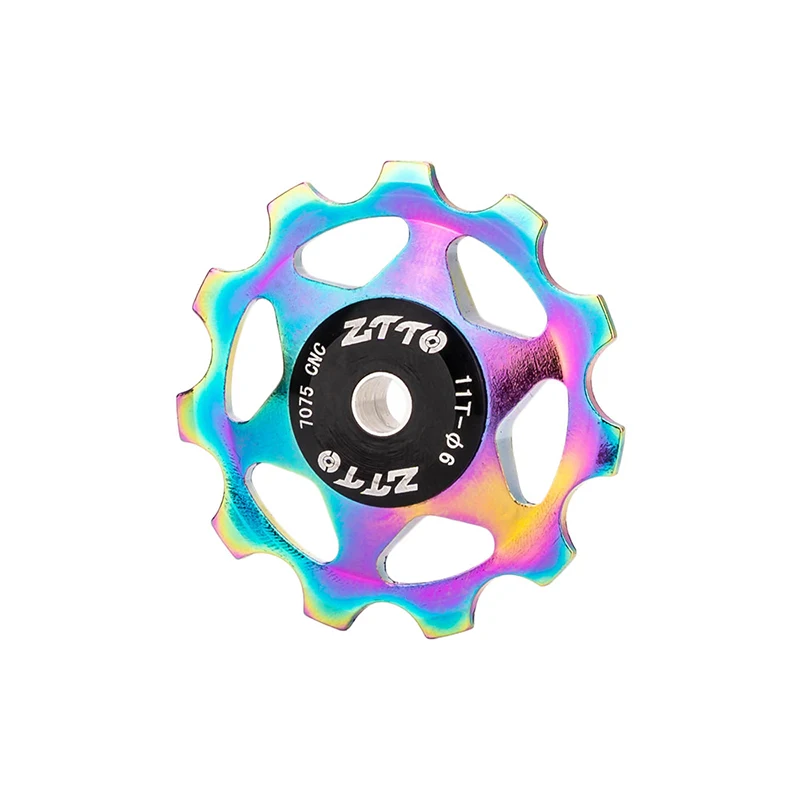 Metal Bearing MTB Road Bike Rear Dial Guide Wheel 11T Guide Wheel Aluminium Alloy Derailleur Guide Wheel image 2