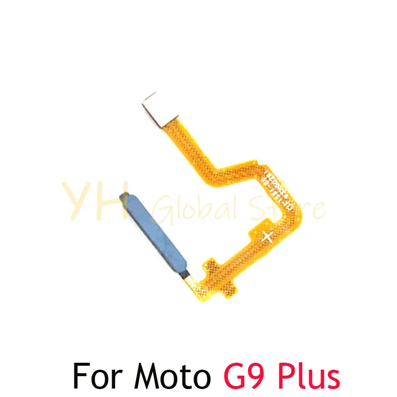 For Motorola Moto G9 Plus Home Button Fingerprint Touch ID Sensor Flex Cable Repair Parts