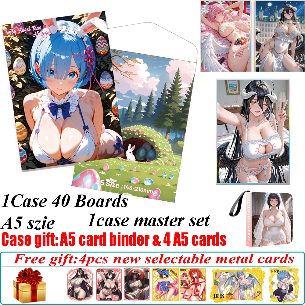 

New Goddess Story BaBy Angel's Kiss A5 Waifu Boards Хобби Аниме Goddess Rem Hutao Mitsuri Редкая сексуальная пикантная пижама бикини карты