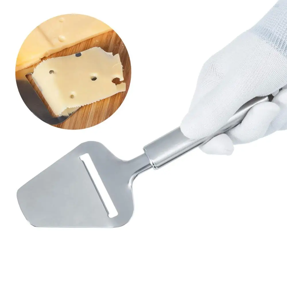 Stainless Steel Cheese Slicer, Heavy Duty Plane Cutter, Non-Stick Cheese Slicer, Knife Server