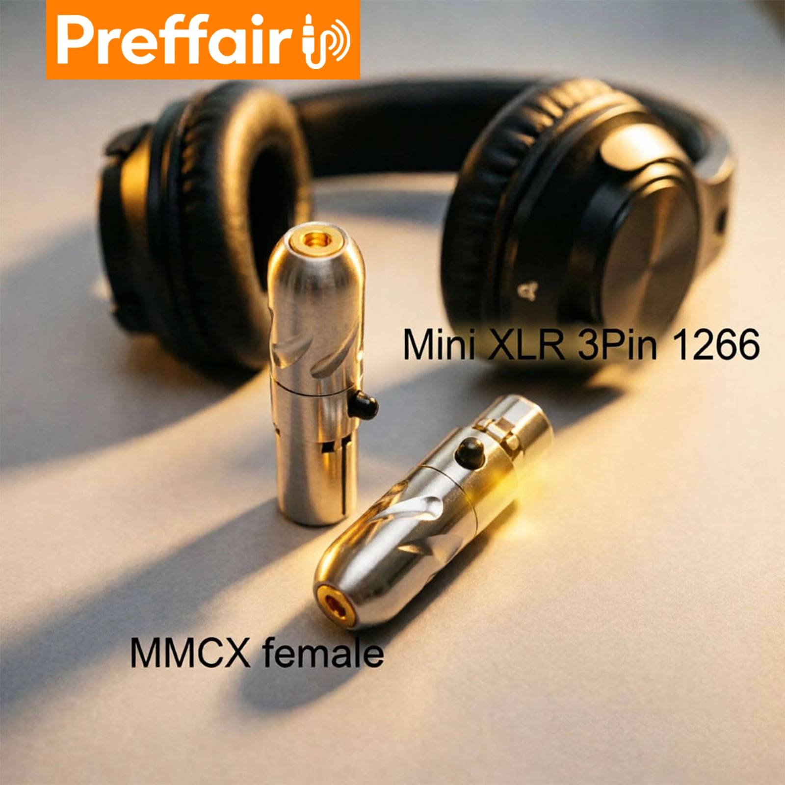 1 pair Preffair Multi Interface Headphone Adapter 0.78mm MMCX 3.5mm A2DC to Mini XLR 3Pin For HEDD 1266 MEZE Hifi Audiophile