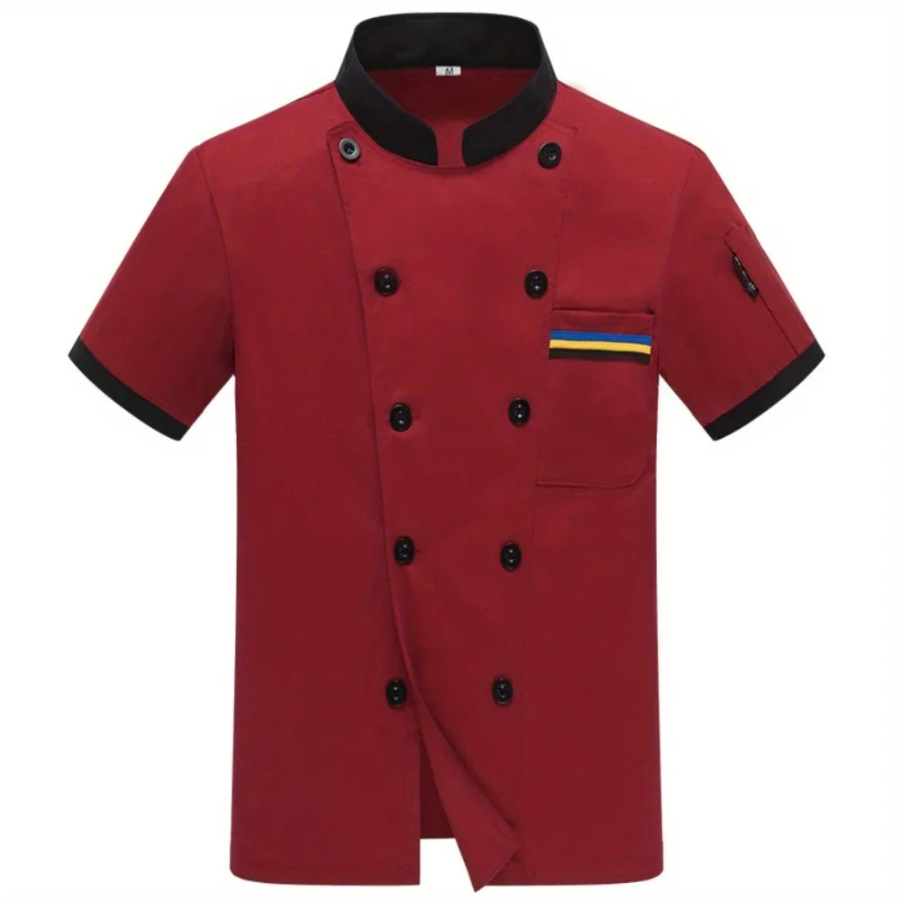 Summer Short - Sleeve and Long - Sleeve Chef Workwear: Thin Breathable Work Uniforms for Men and Women in Kitchens
