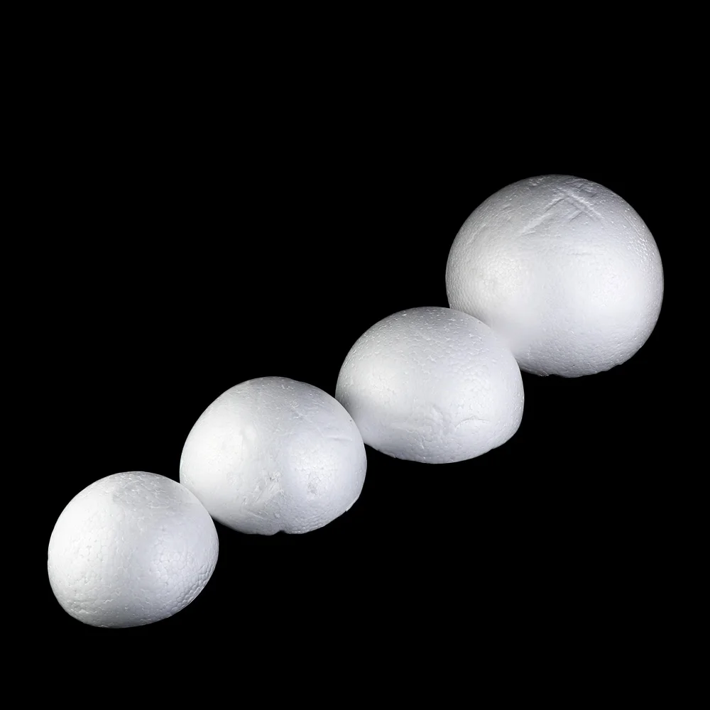 15/18/20/25CM Half Round Polystyrene Foam Balls For DIY Christmas Natal Kids Painted Wedding Party Flower Ball Decor