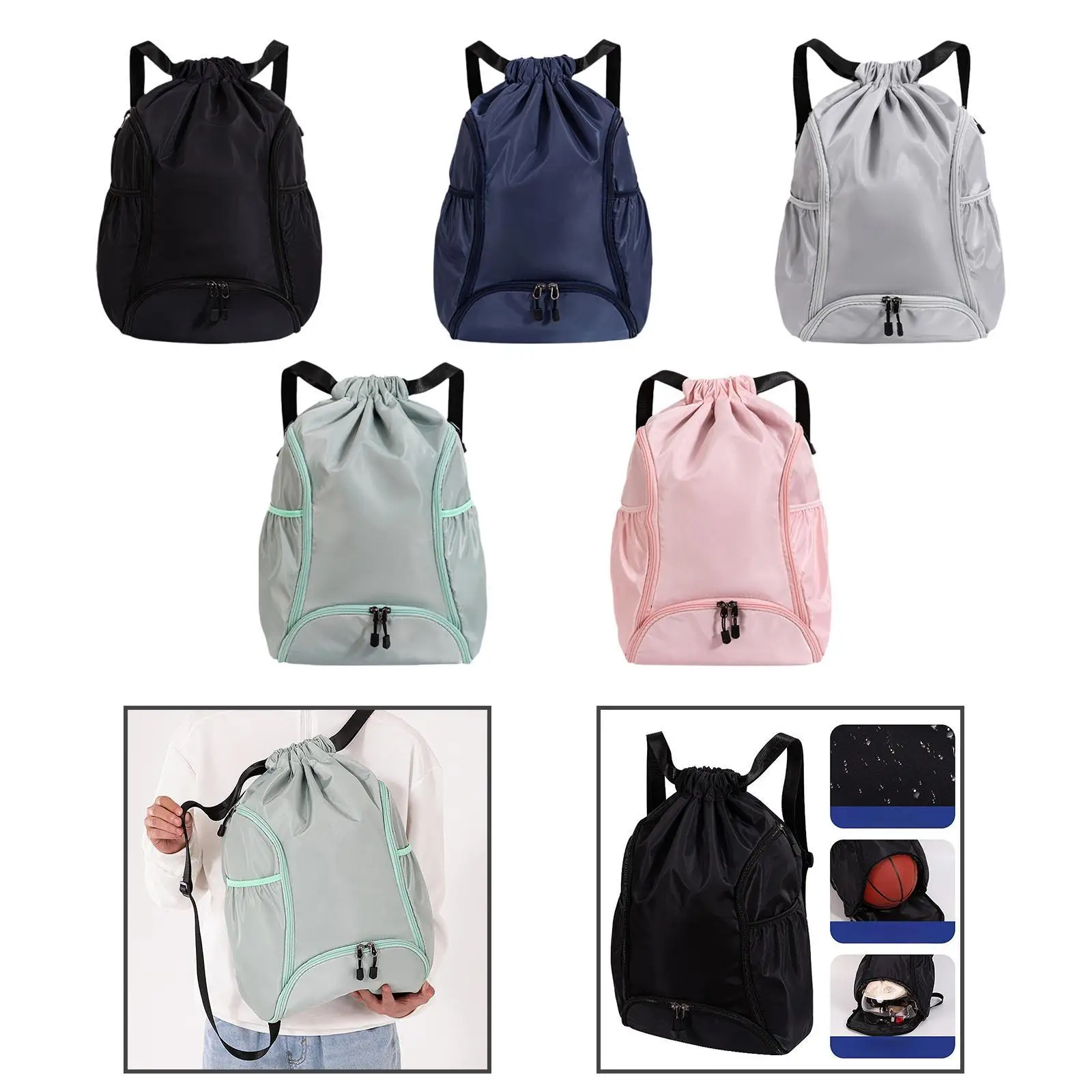 

Basketball Backpack Portable Gifts Sport Bag for Balls Accessories Football