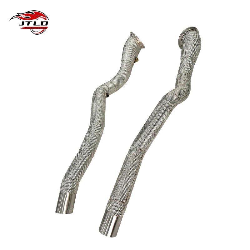 JTLD EXHAUST DOWNPIPE for FERRARI F12 BERLINETTA 6.3T 2012 - 2017 812 SUPER Stainless steel with heat shield