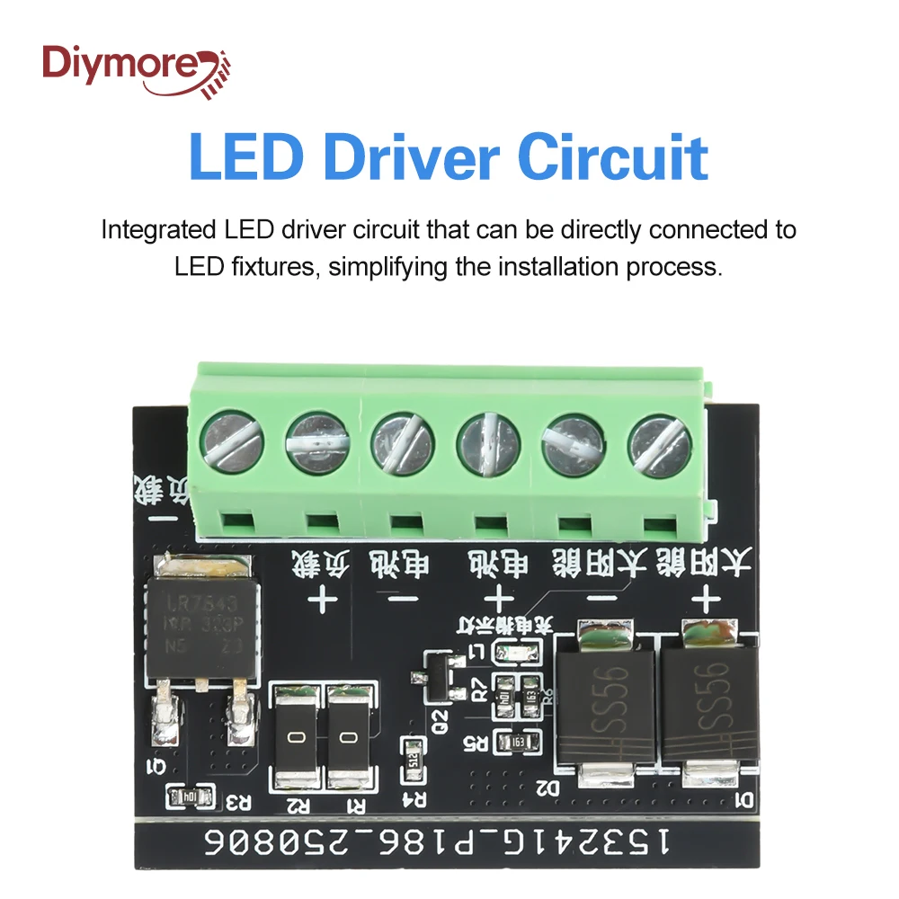 DC 6-45V Solar Street Light Control Board LED Light Fully Automatic Solar Light Driver Control Board DIY Module