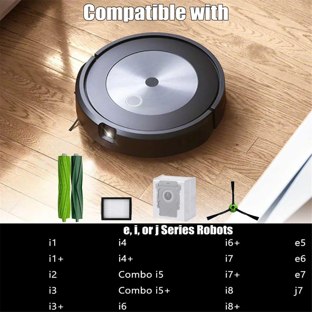 Top-rVervangende onderdelen voor Irobot Roomba I7 I7+ I3 I3+ I4 I4+ I5 I5+ I6 I6+ I8 I8+ J7 J7+/Plus J8 J8+ E5 E6 E7 Robot