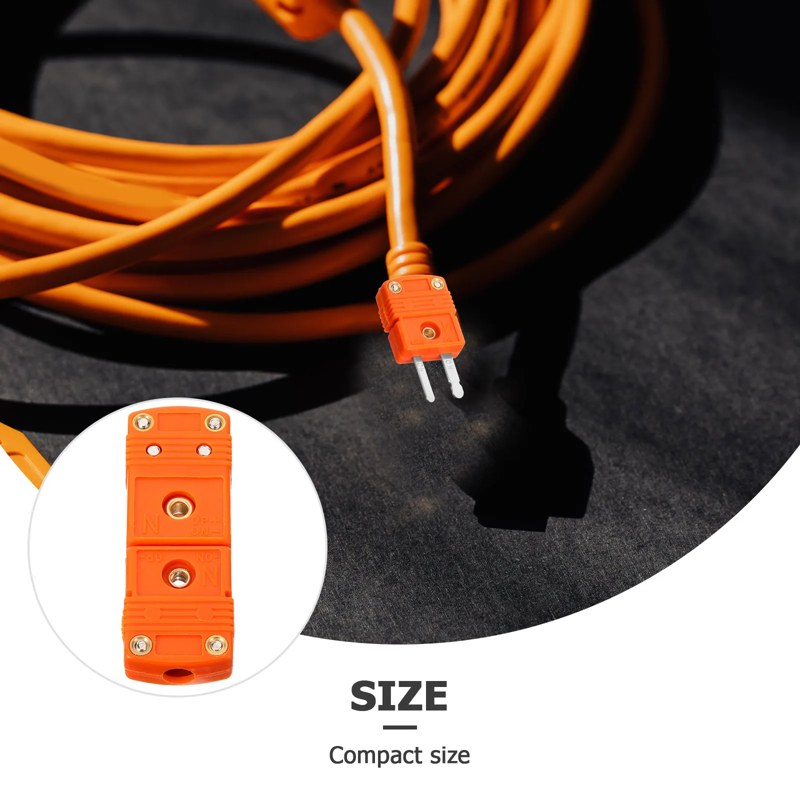 

1Pair N Type Thermocouple Connector Male Female Plug Adapter Reliable Signal Transmission for Industrial Lab Thermocouple Joint