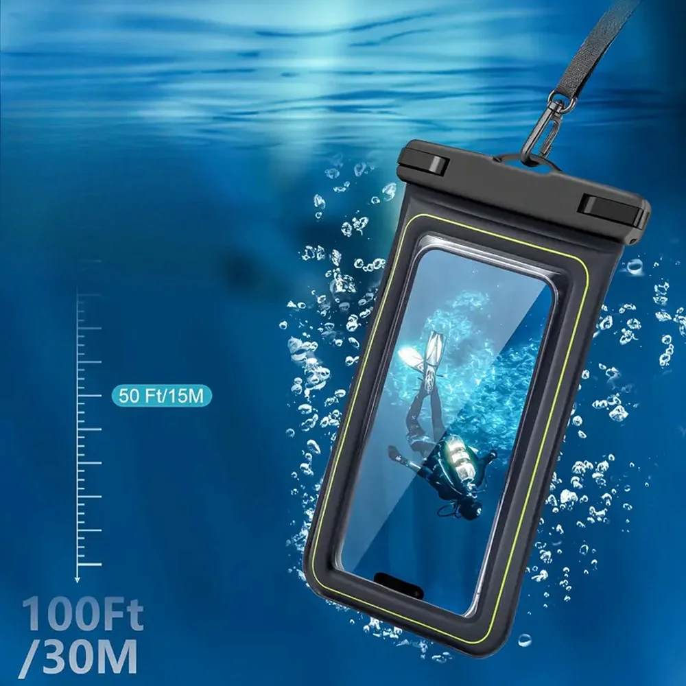 Phone Waterproof Bag - Phone Case with Tether, Essential for Beach, Swimming, Skiing, Drifting, and Surfing view 6