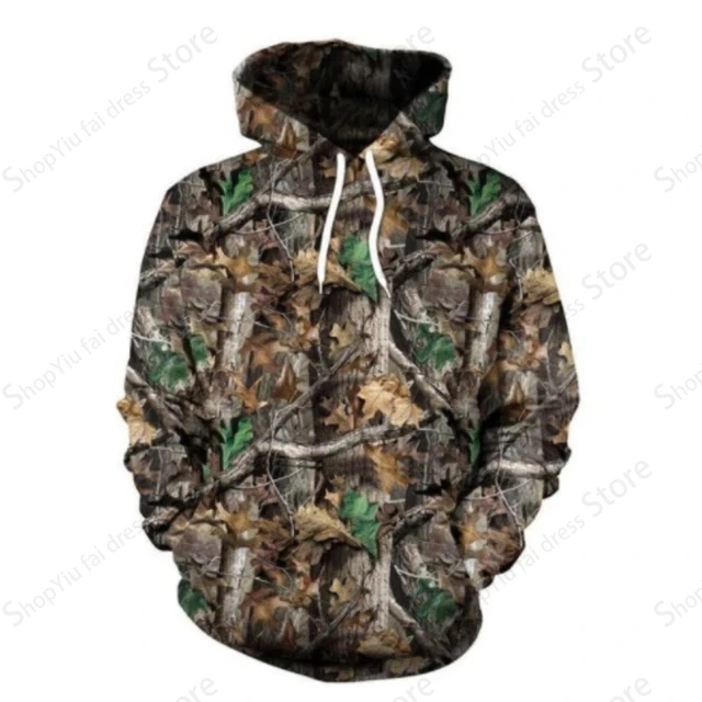 Hunting Camo 3d Print Graphic Hoodie Men Fashion Leaves Pattern Camouflage Hoodies Boy Coat Women Sweat Outdoors Sweatshirt New