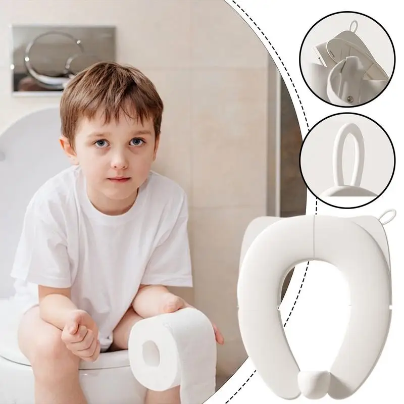 Foldable Potty Seat Portable Potty Seat Non-Slip Baby Travel Toilet Training Cover For Toddler Boys Girls