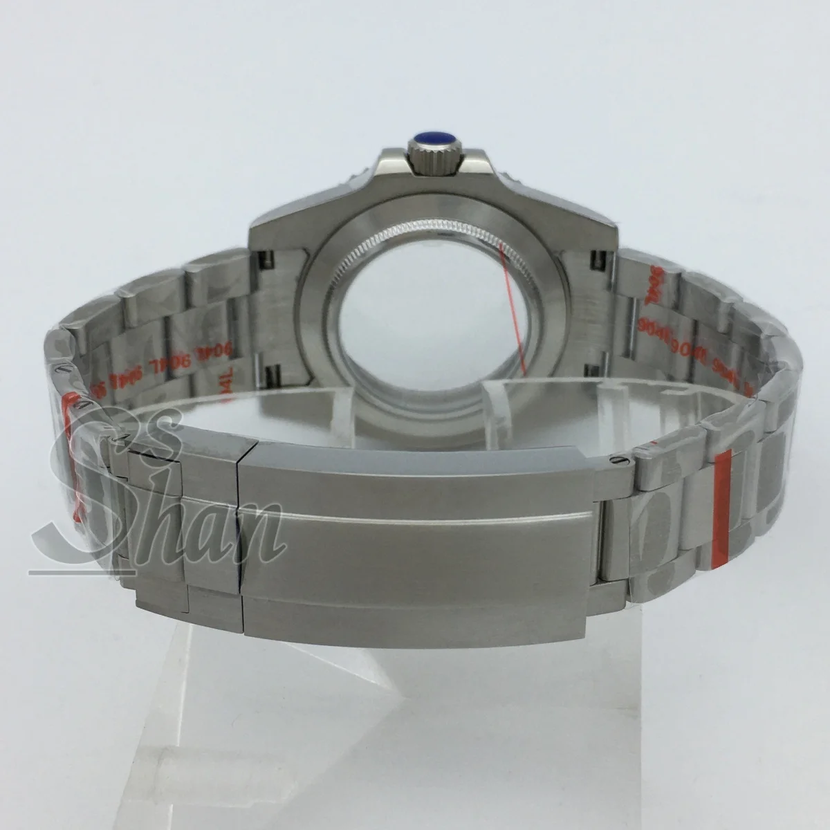 Caja de acero inoxidable de 40mm, bisel de cerámica azul y negro luminoso, cristal de zafiro emparejado con movimiento NH34 NH35 NH36 ETA2824 PT5000