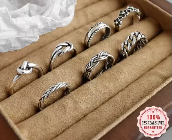 

925 Sterling Silver Vintage Small Ring Knuckle Opening Tail Foot Toe Ring For Women Wedding Jewelry Anillos De Prata DA1017