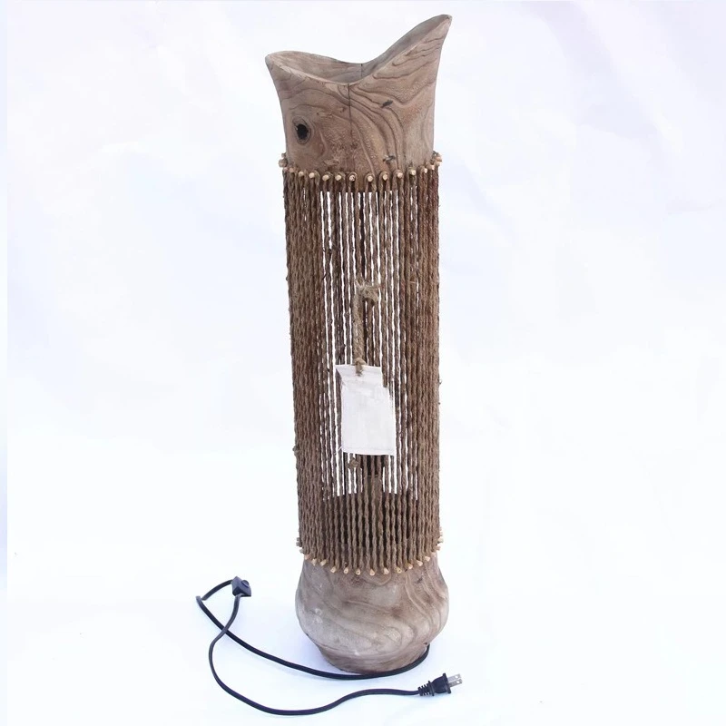 Handmade logs and hemp rope weaving, the craftsmanship is pastoral and warm, home bed and breakfast and hotel decoration